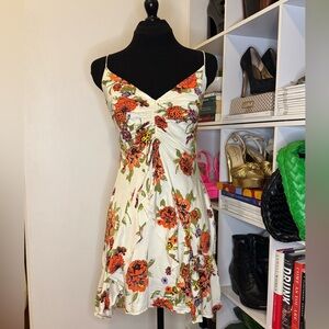 Free People Happy Heart Ruched Mini Dress (Small)